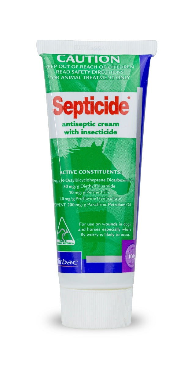 SAVE ON Virbac Septicide 100 gram NOW $19.95 - Expires March 2025.