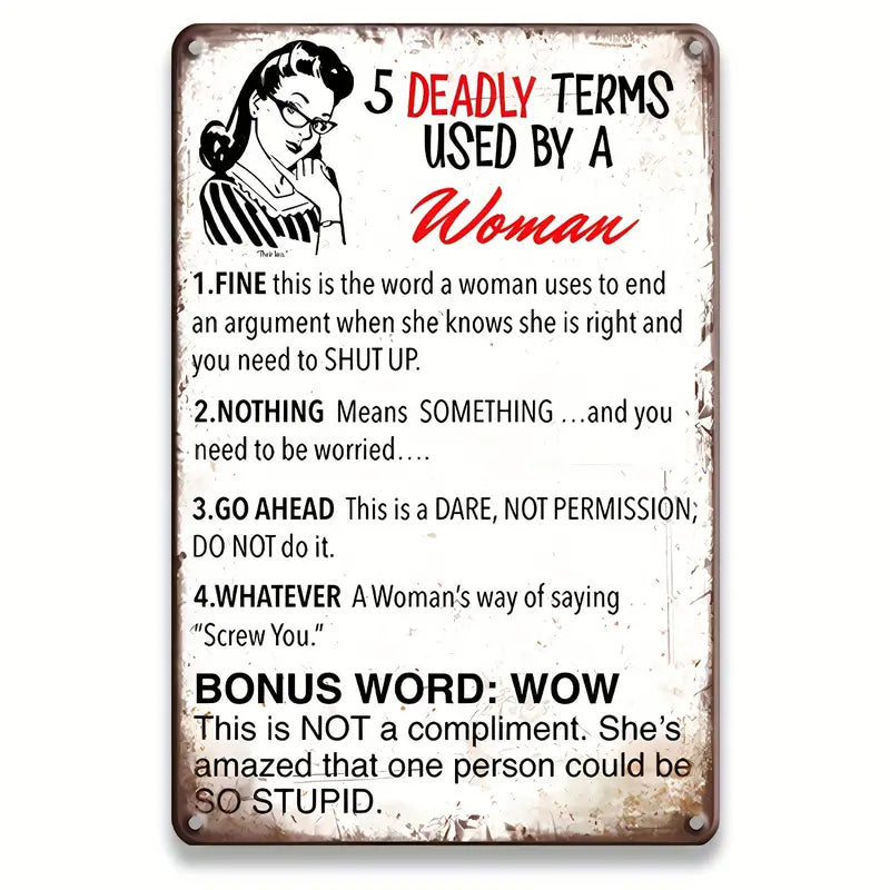 Deadly Terms Used By Women