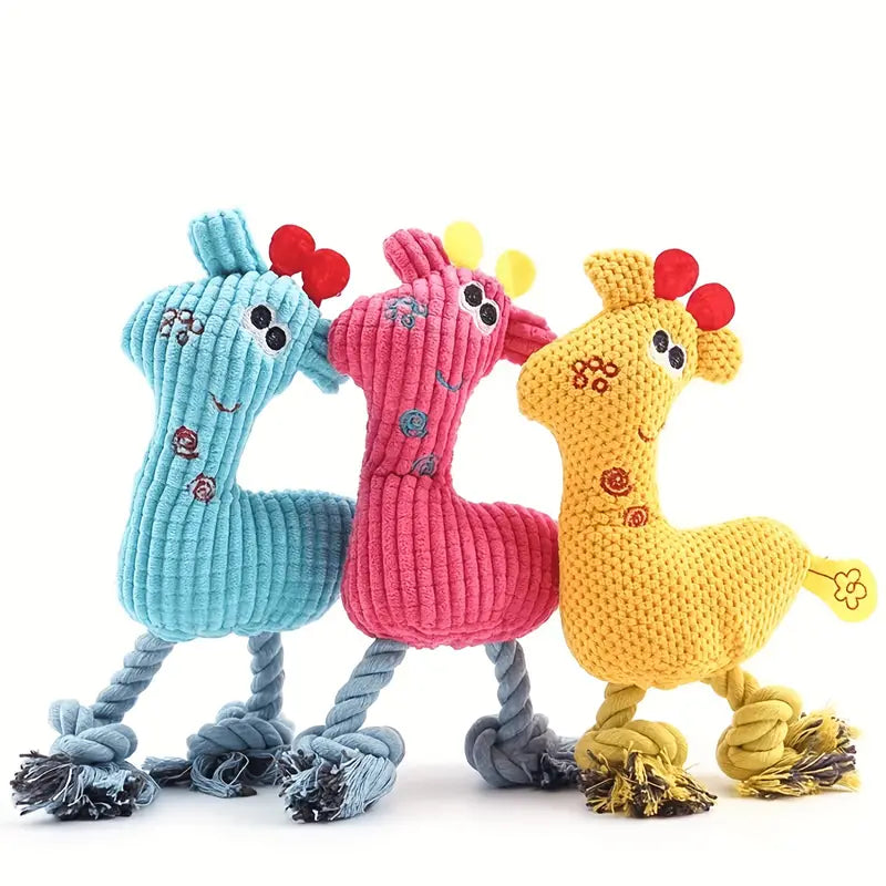 Dogs - Fun Chew Toy Yellow Pink or Blue