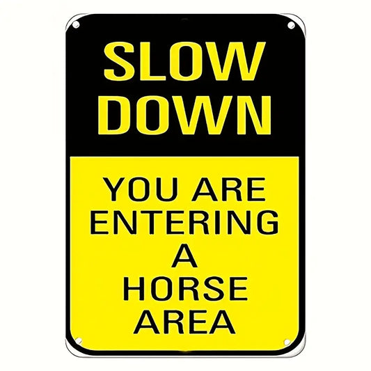 Horse Slow Down Zone
