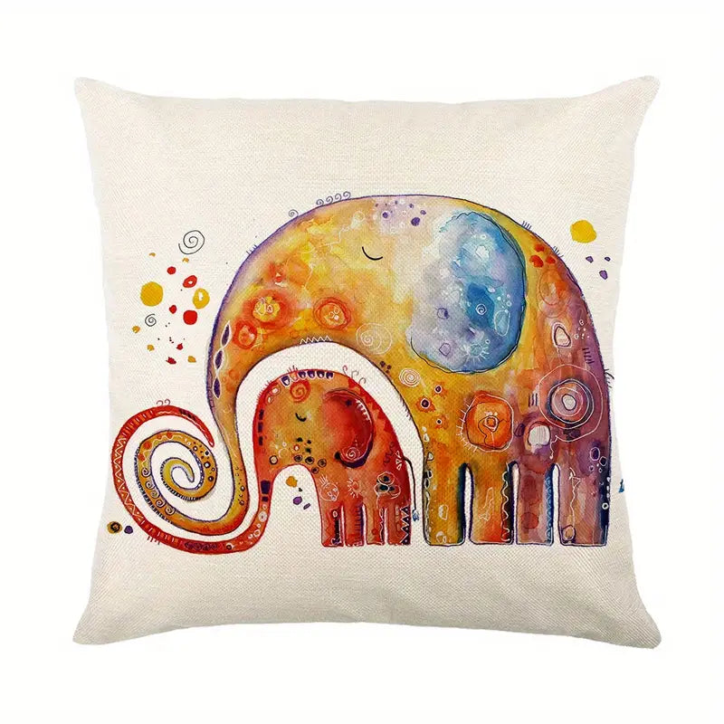 Elephants Cushion Cover