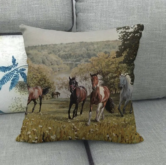 Horse Landscape- Three with Skewbald
