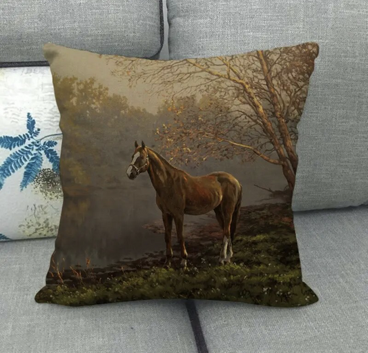 Horse Landscape Side on by Water