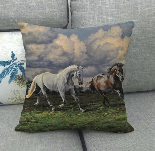 Horse Landscape Two Cantering