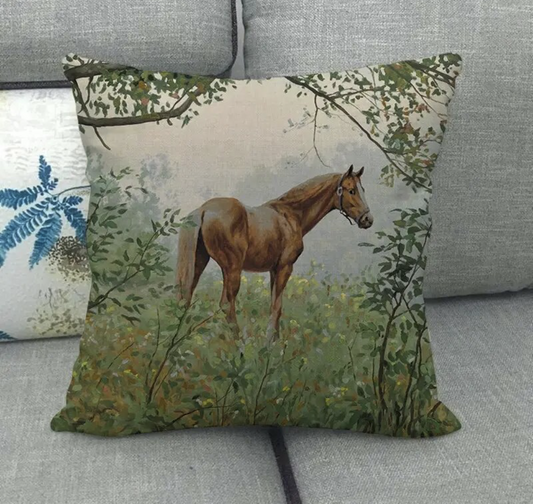Horse Landscape Pally In Spring