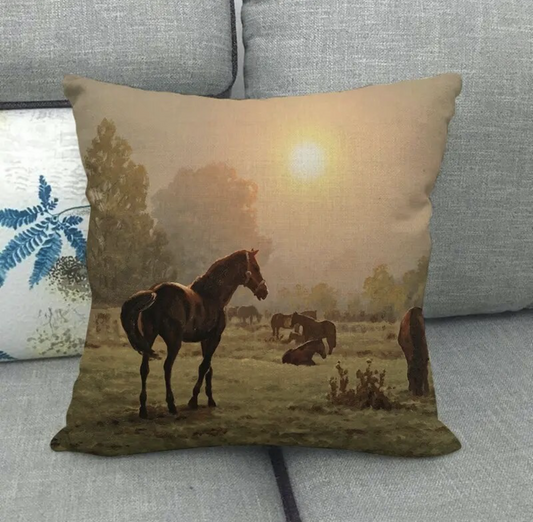 Horse Landscape Sunset
