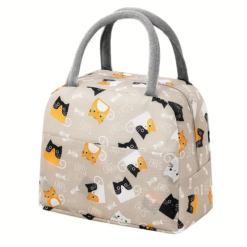 Lunch bag- Grey Cats