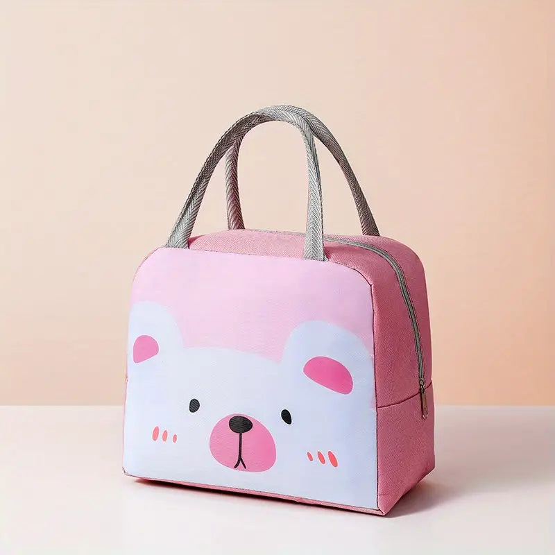 Lunch bag- Pink Bear