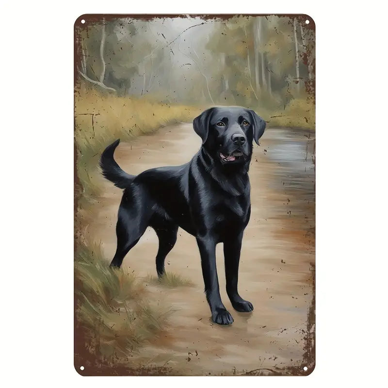 Dog Labrador Black standing