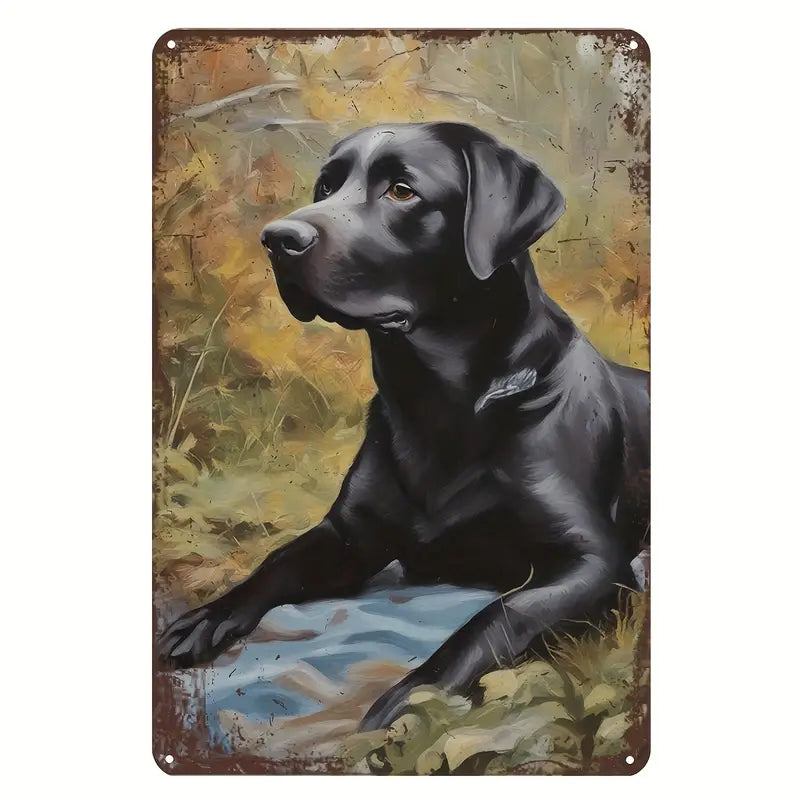 Dog Labrador Black Lying
