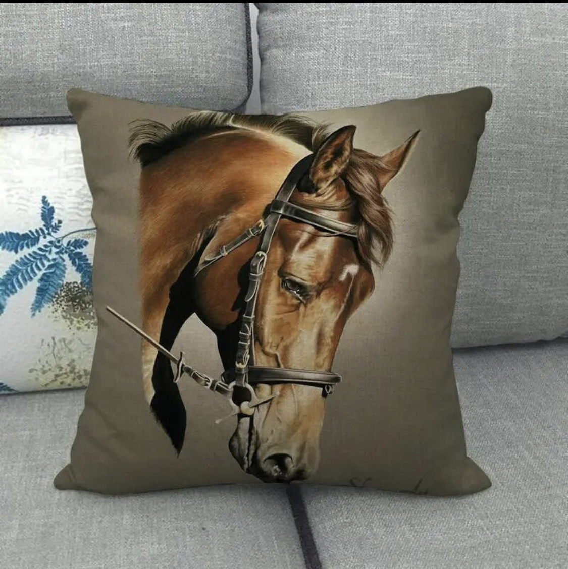 Horse Head Bay with a White Star Single Bridle