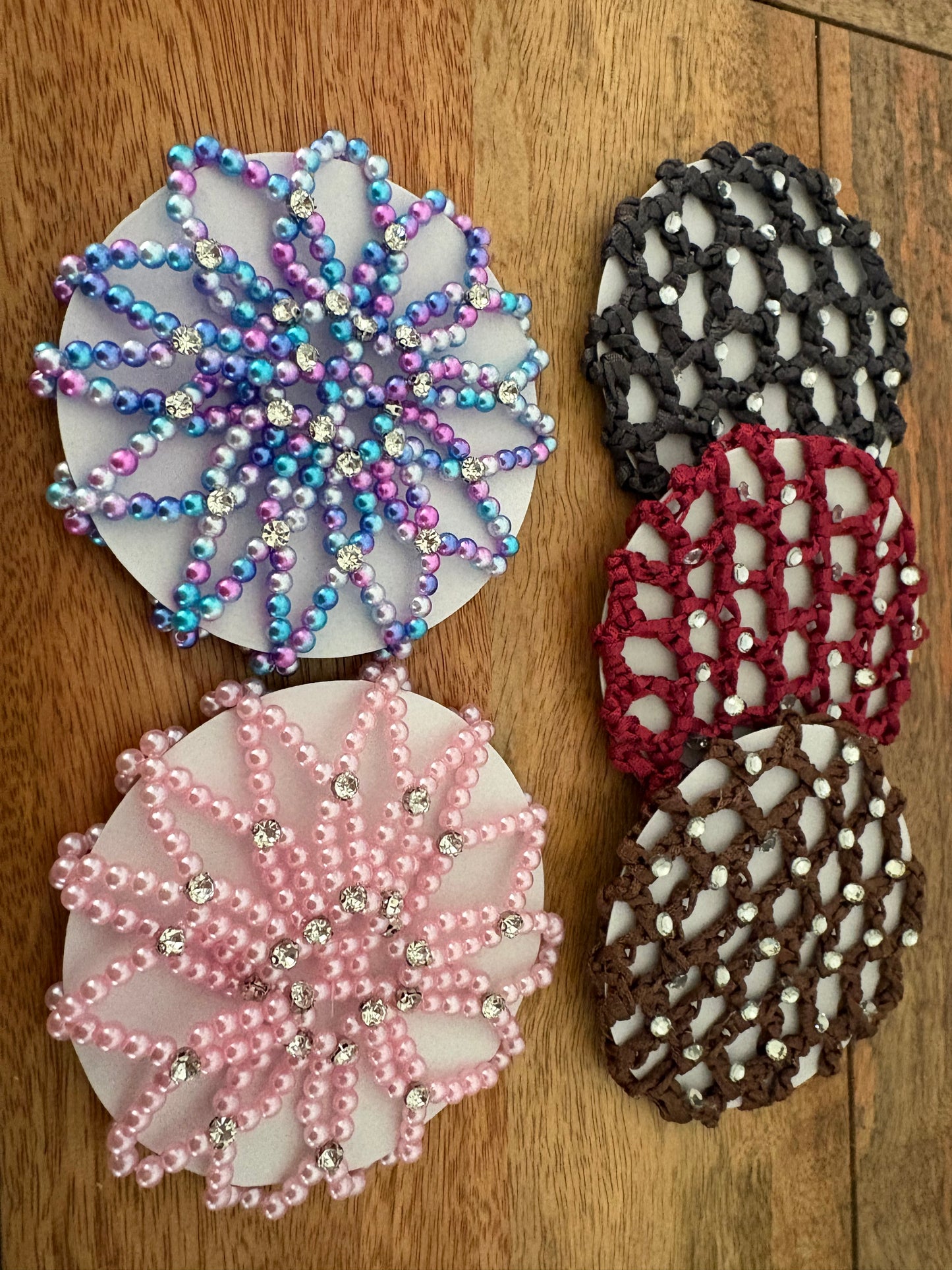 Bun Covers Beaded