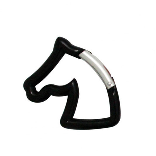 Horse Head Aluminum Alloy Carabiner -Black