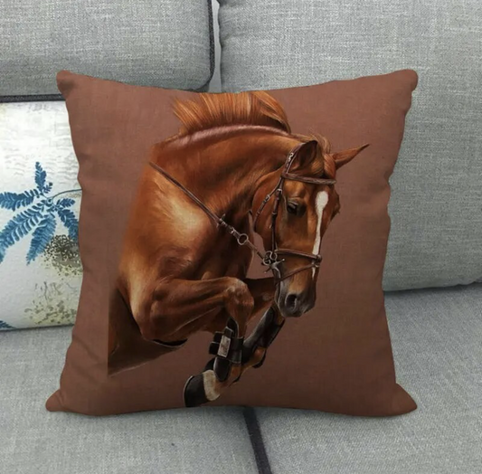 Horse Head Chestnut Jumping