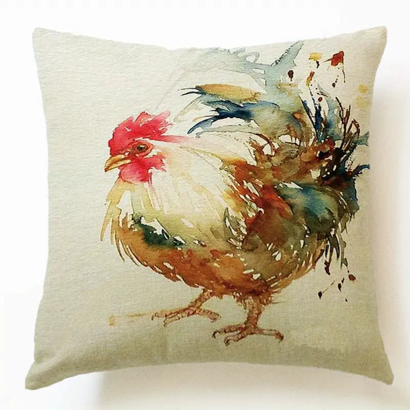 Chicken Water Colour Rooster