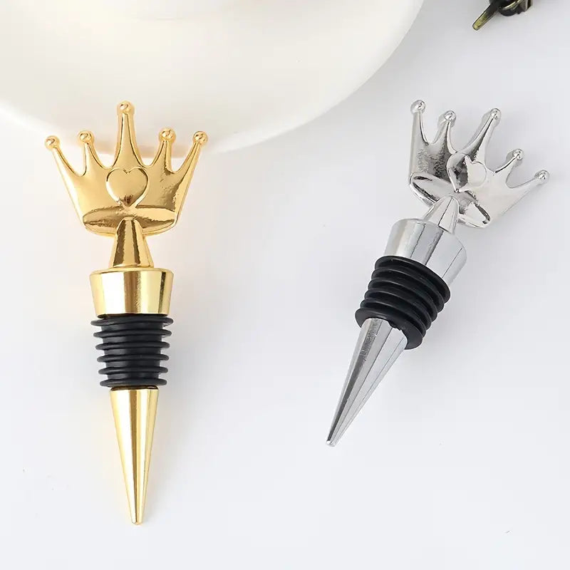 Wine Stopper - Crown Gold or Silver Finish