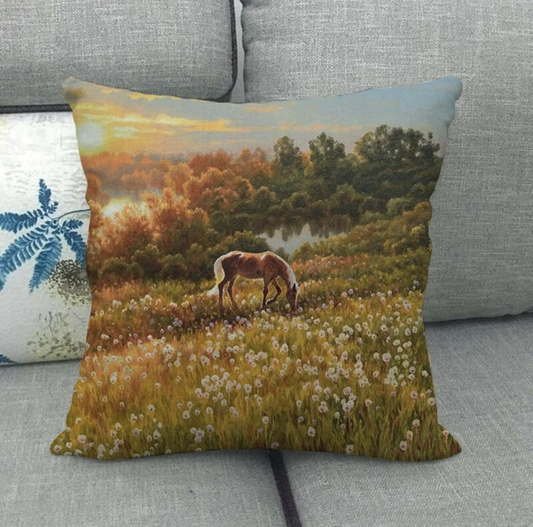 Horse Landscape- Pally in Autumn Paddock