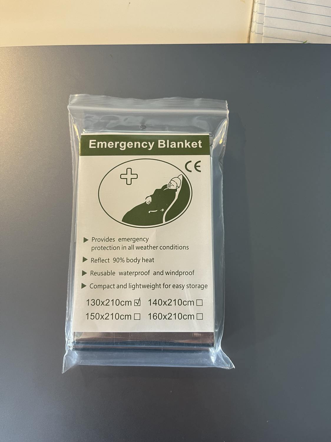 Emergency Blanket - 130 cm x 210 cm Buy 2 get FREE Postage