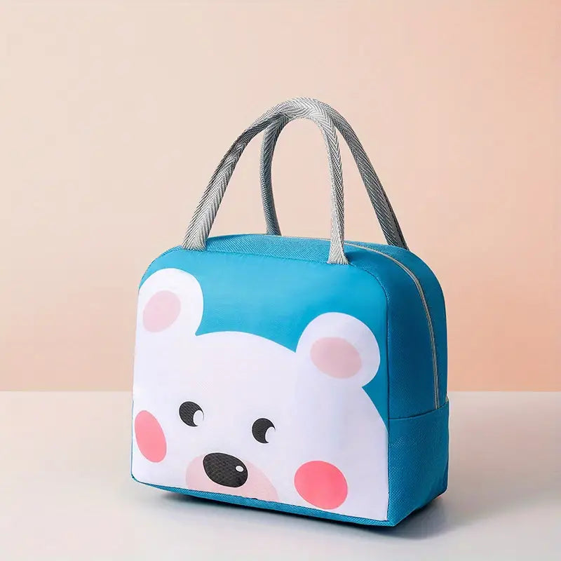 Lunch bag- White Bear Aqua