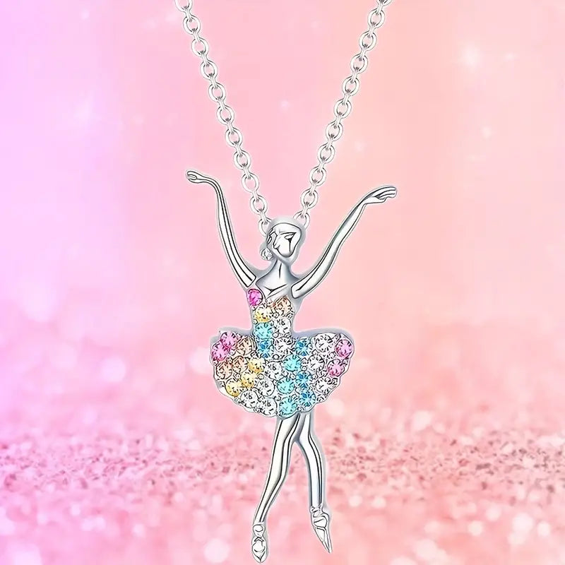 Necklace Sparkly Ballerina