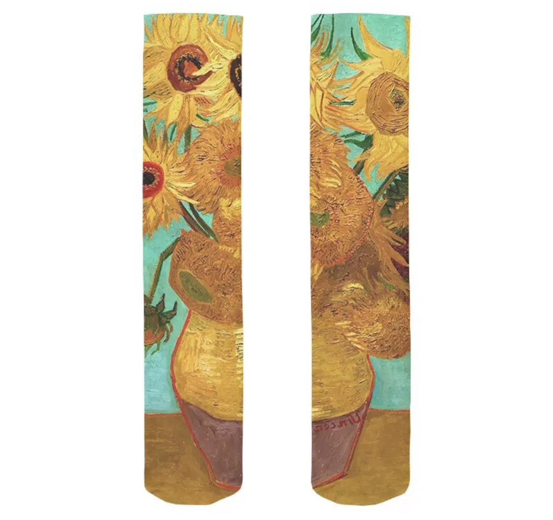 Art Socks - Golden Sunflowers