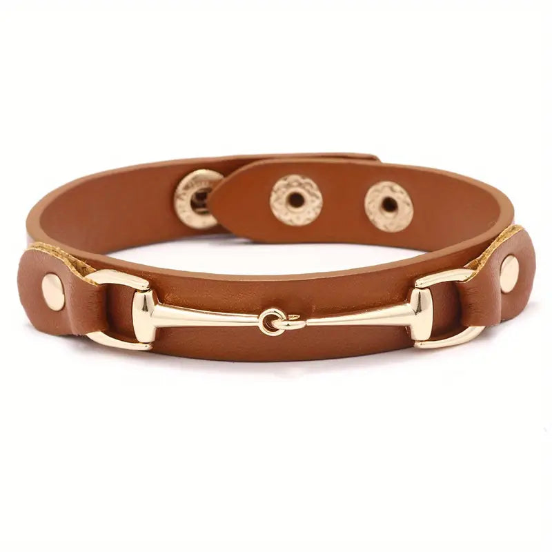 Bracelet - Brown with Bit - Buy 2 and get FREE Postage !