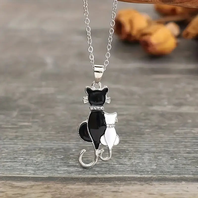 Necklace- Two cats