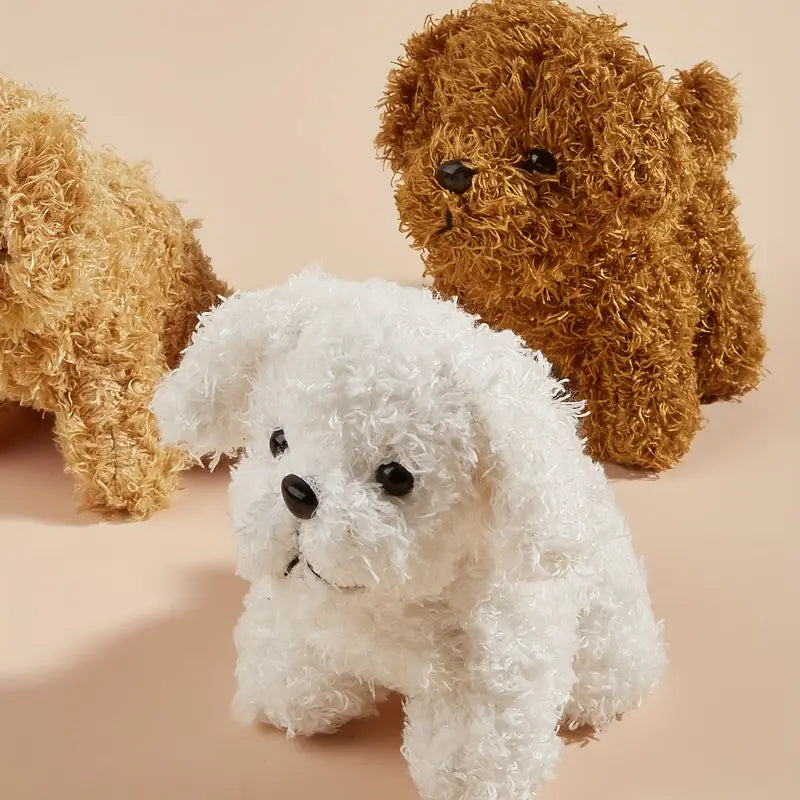 Key Ring  - Fluffy Dogs Brown or White