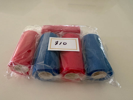 Only $2 each - Pack of 5 x 7.5cm Cohesive Bandage (vet wrap)