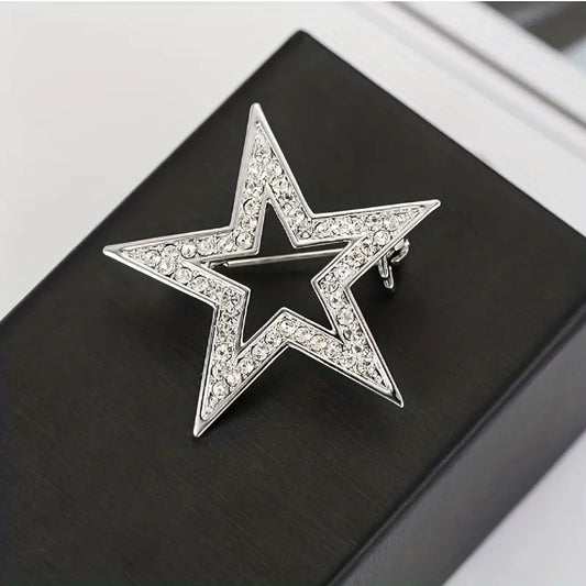 Brooch - Rhinestone Star