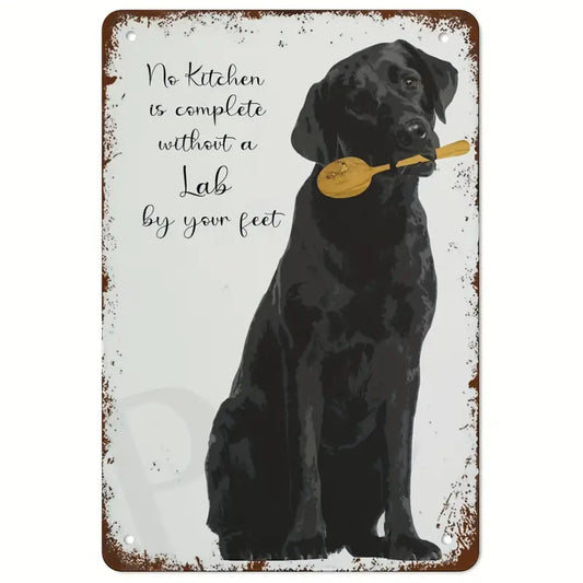 Dog Labrador Black No kitchen is Complete
