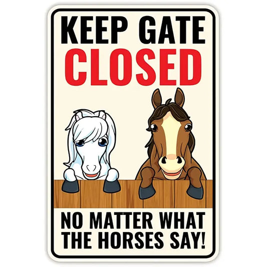 Horse Keep Gate Closed 1