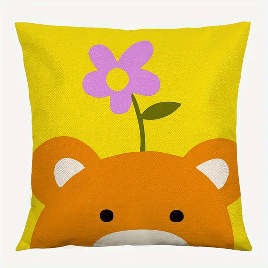 Bear Cushion Cover (flower)