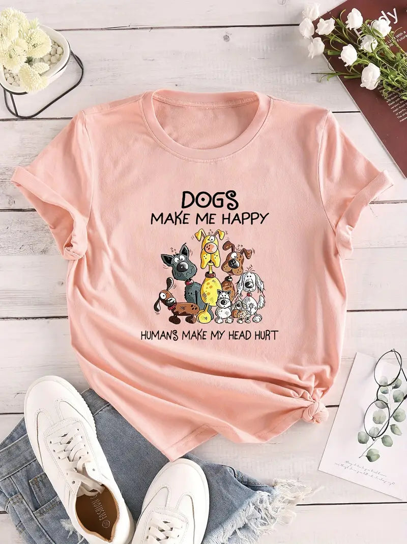 Dog T Shirt in Apricot