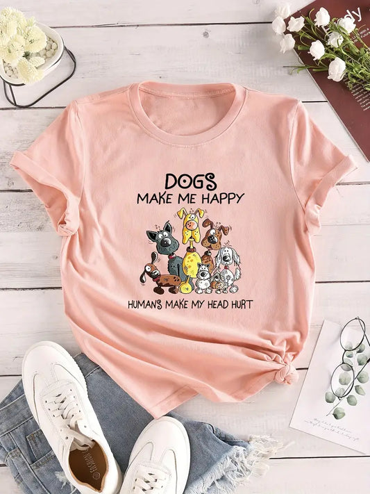 Dog T Shirt in Apricot