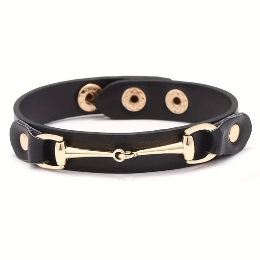 Bracelet  - Black with bit - Buy 2 and get FREE Postage !