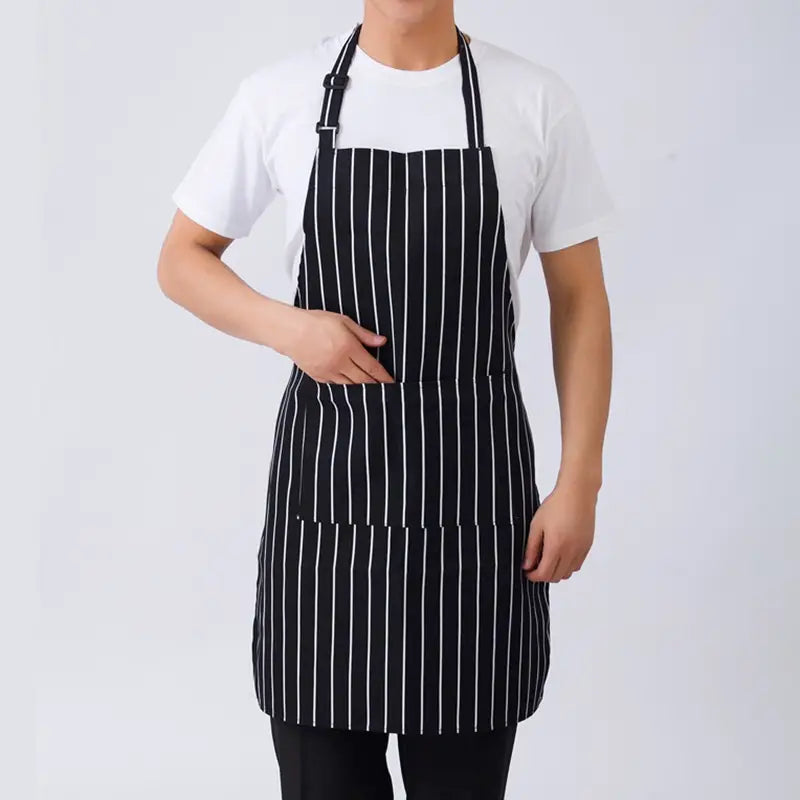 Aprons - Navy and White Stripe