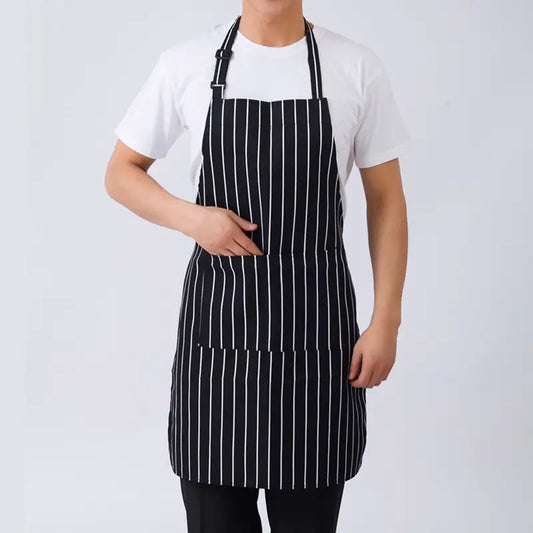 Aprons - Navy and White Stripe