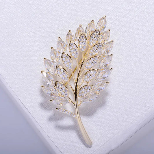 Brooch - Leaf Pattern