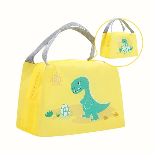 Lunch bag- Yellow Dinosaur (2)
