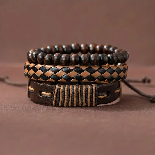 Bracelets Leather Braided