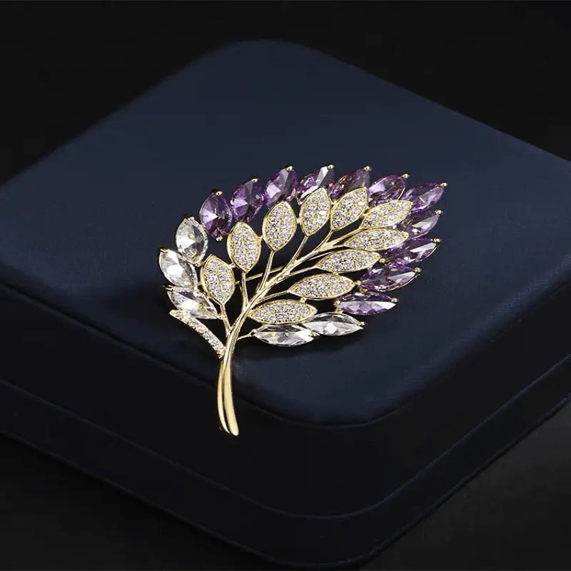 Brooch - Leaf Pattern