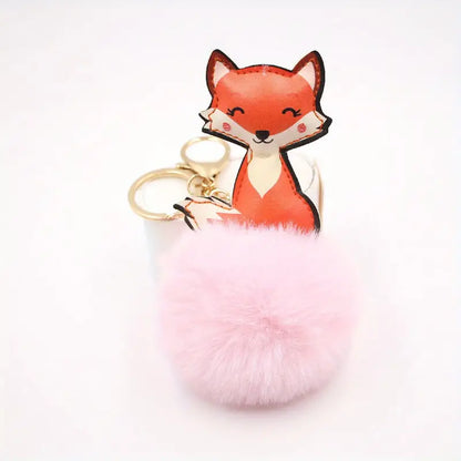 Key Ring Fox on a POM POM