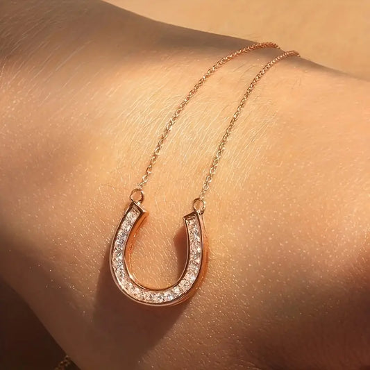 Necklace - Horseshoe Rose Gold