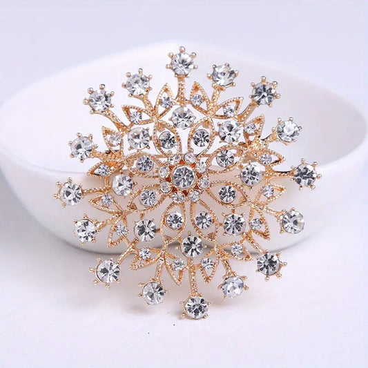 Brooch Snowflake Design in two colours