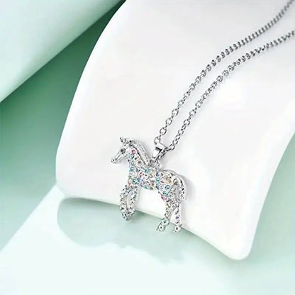 Necklace - Sparkly Pony - in Gold or Silver