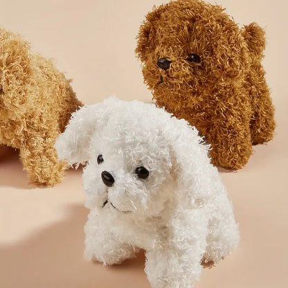 Key Ring  - Fluffy Dogs Brown or White